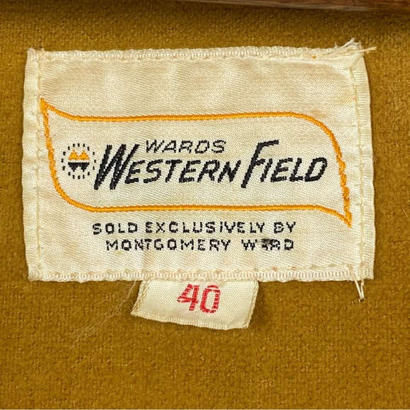 Vintage Western Field size 40 Men’s Red Black Buffalo Plaid Wool Hunting Jacket - Picture 10 of 16